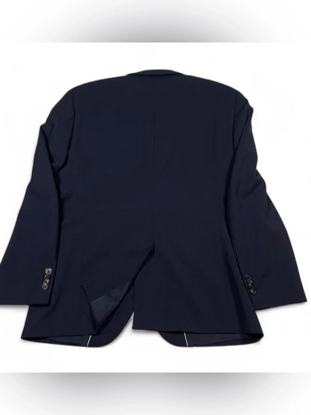 Hugo Boss The Jam75/Sharp3 Stretch Wool Navy Blue Suit Men’s Size 38S 33W 30L